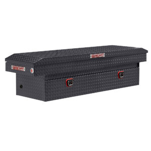 Model 127-6-04 Saddle Box, Aluminum, Full Standard, Gunmetal Gray